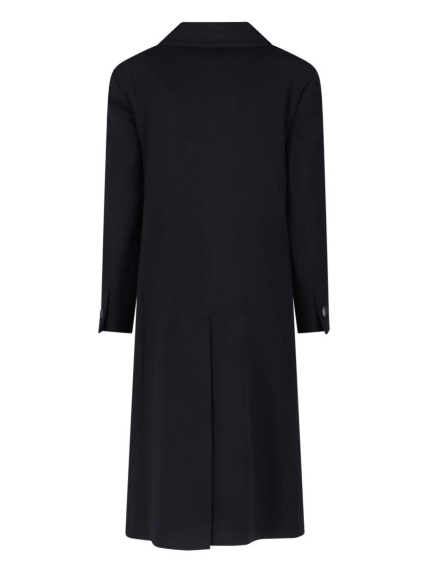 Tagliatore Jole Coat Midi Double-Breasted – Black