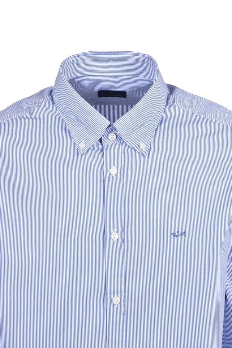 Paul & Shark White/Blue Check Cotton Shirt