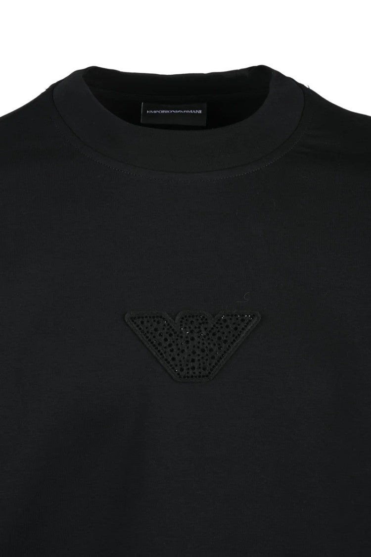Emporio Armani Stretch Crewneck Sweatshirt - Black