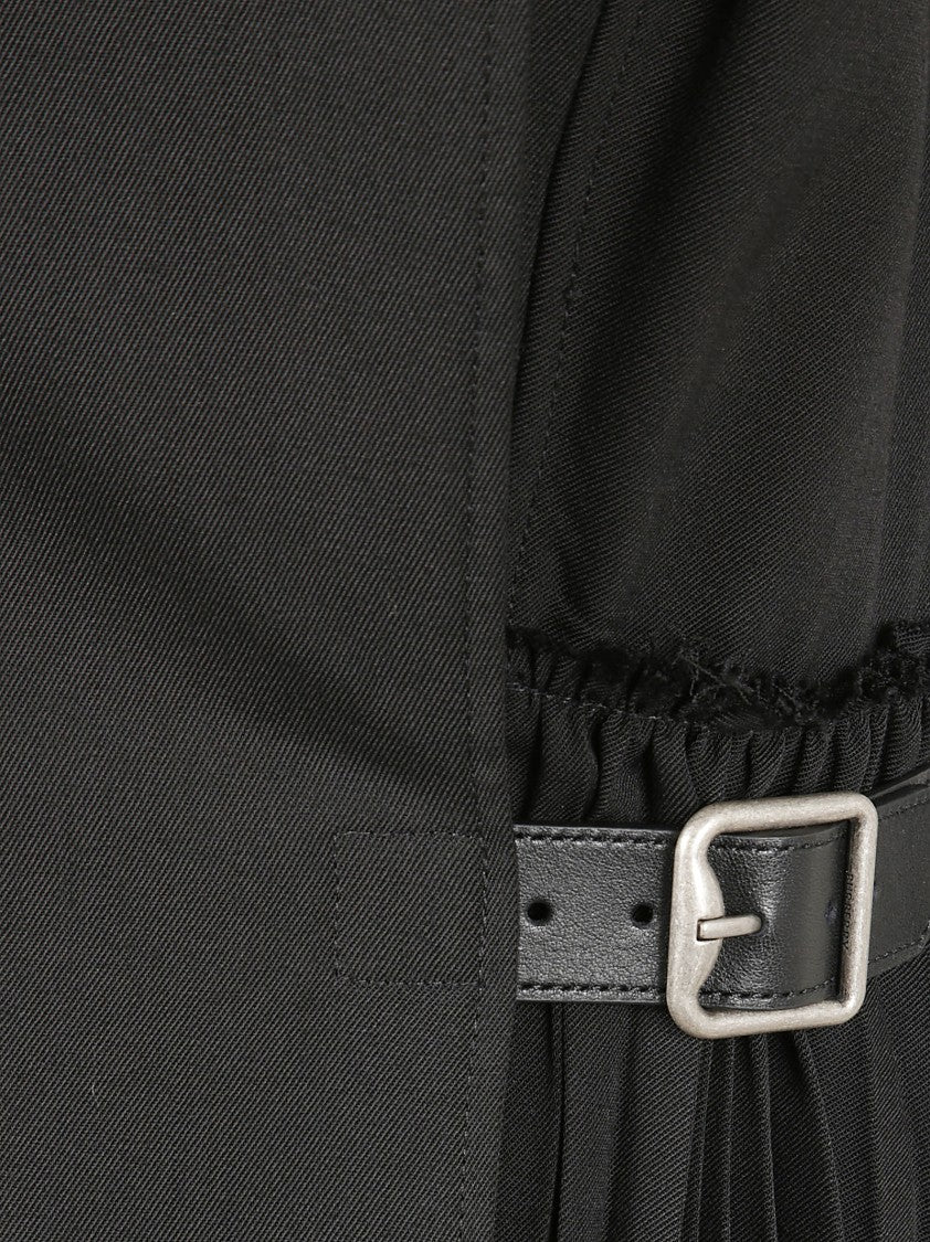 Burberry Mini Dress With Buckled Leather Straps
