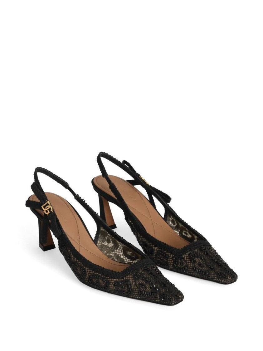 Dolce & Gabbana Pointed Toe Slingback Pumps