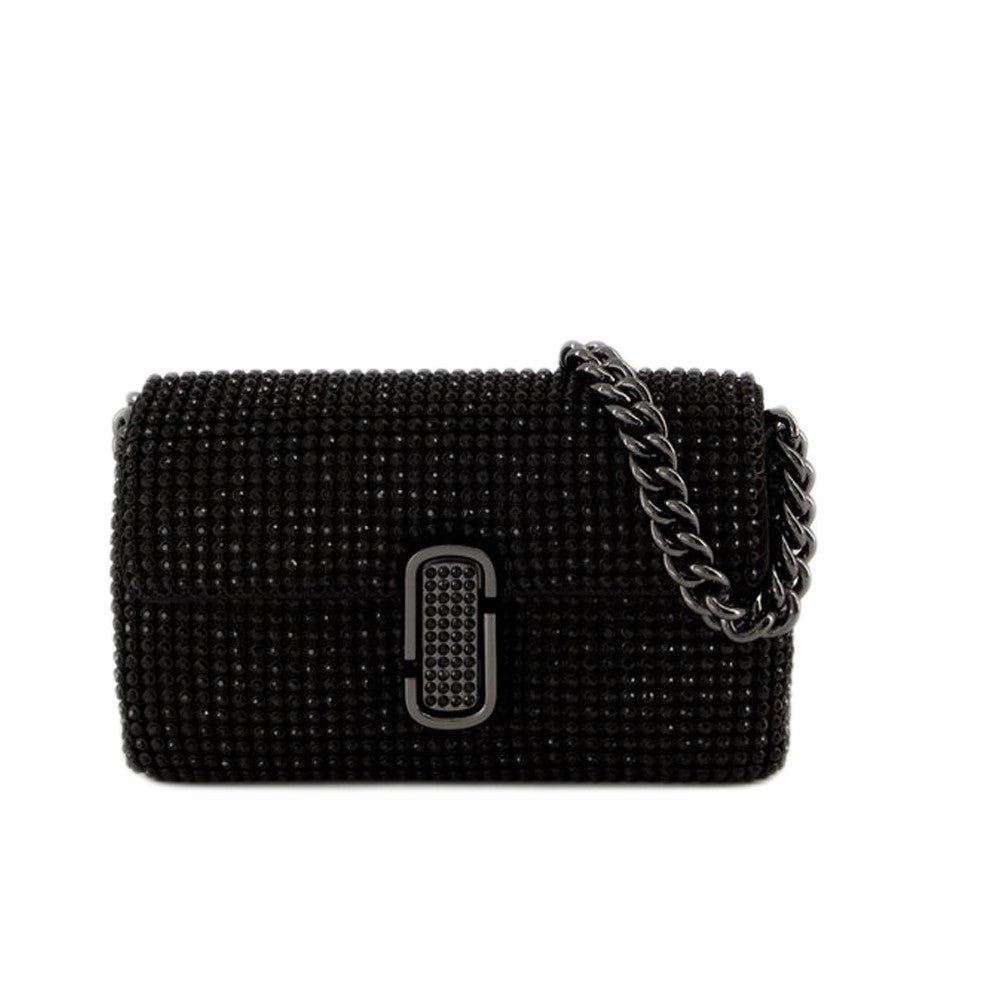 Marc Jacobs The Mini J Marc Shoulder Bag - Mesh - Black