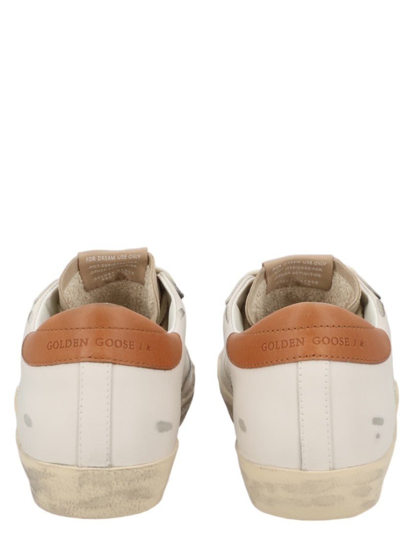 Golden Goose Super-Star Vintage-Inspired Star Leather Sneakers