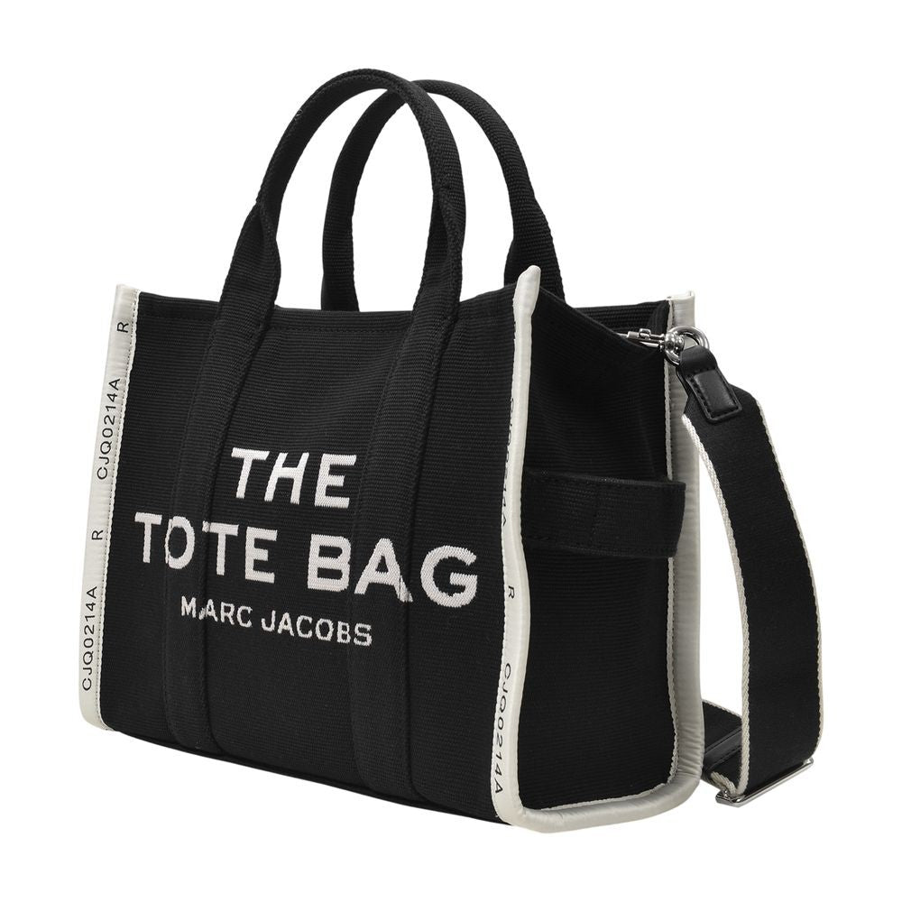 Marc Jacobs The Medium Tote Bag In Black Canvas