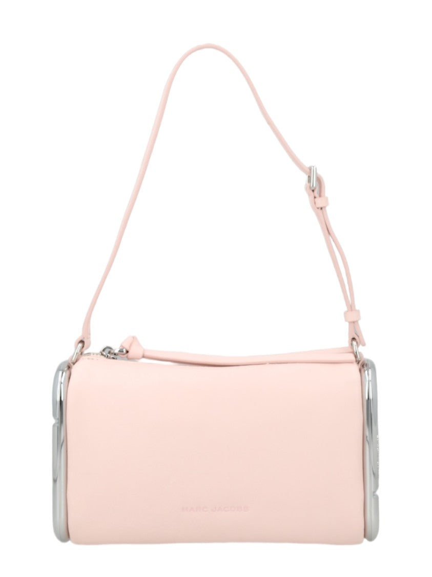 Marc Jacobs Cylindrical Pink Leather Shoulder Bag With Adjustable Strap