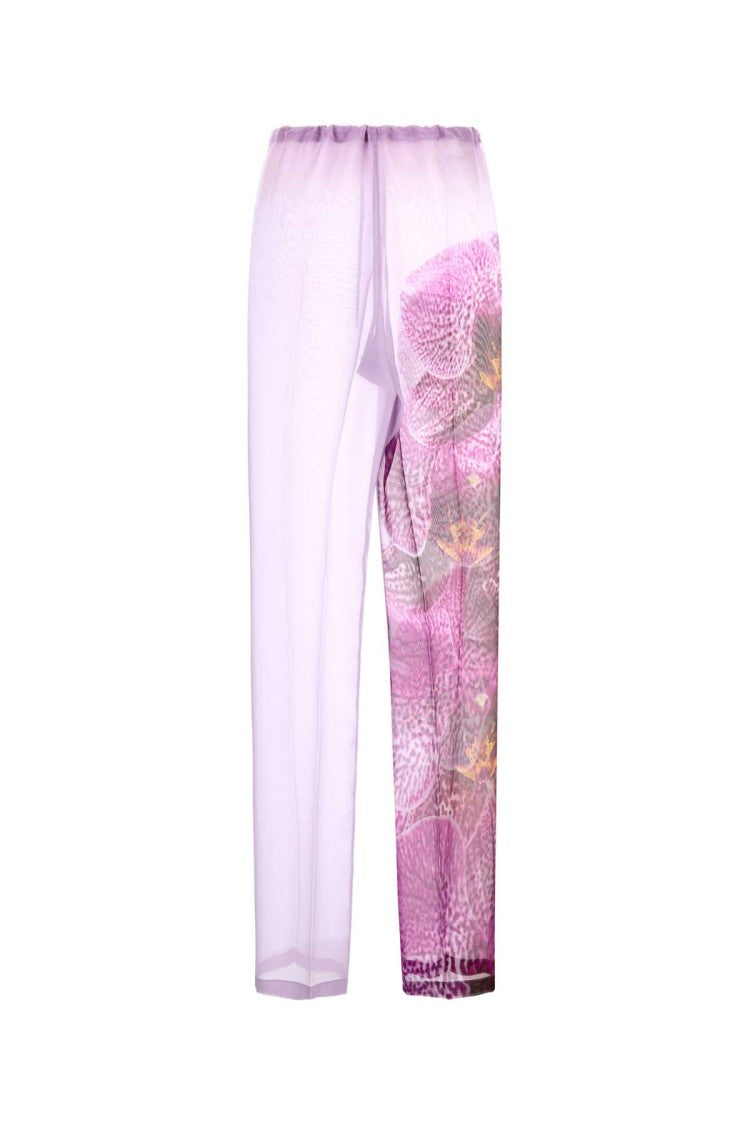 Dries Van Noten Lilac Crepe Pachas Pant