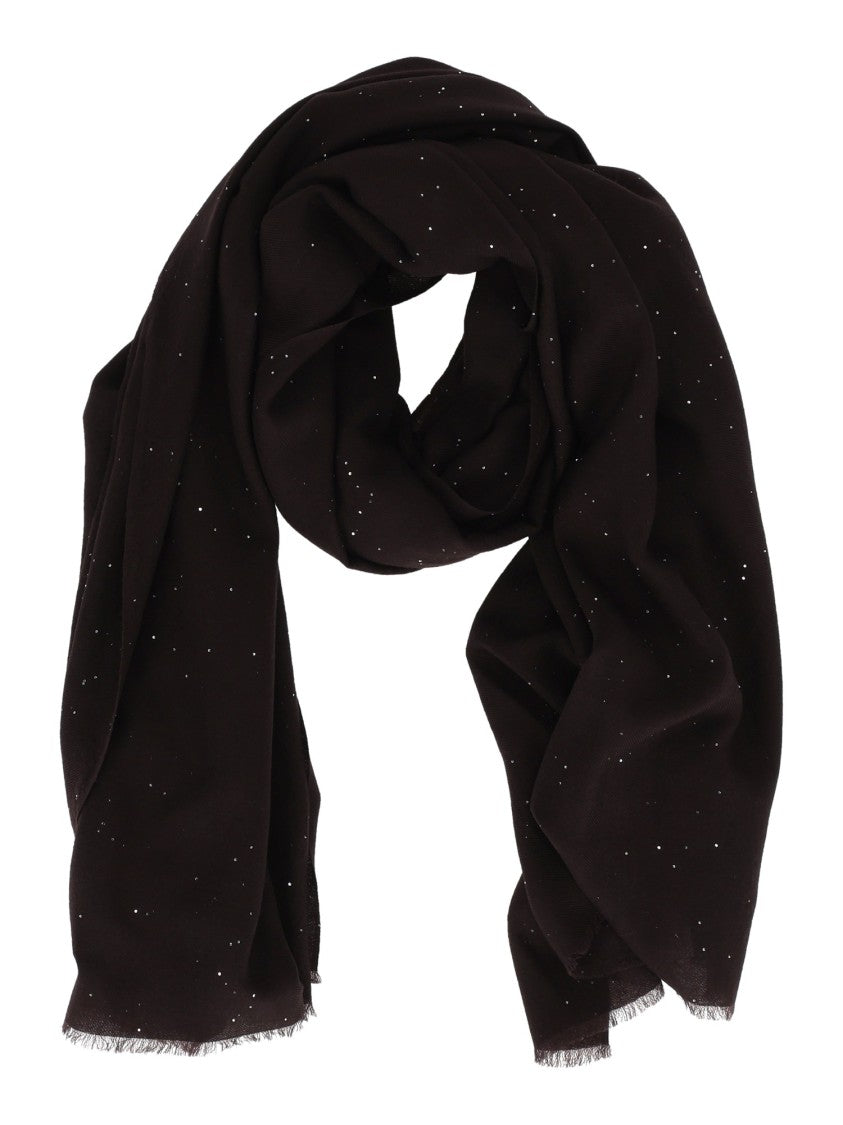 Faliero Sarti Soft Wool Blend Scarf With Delicate Fringes