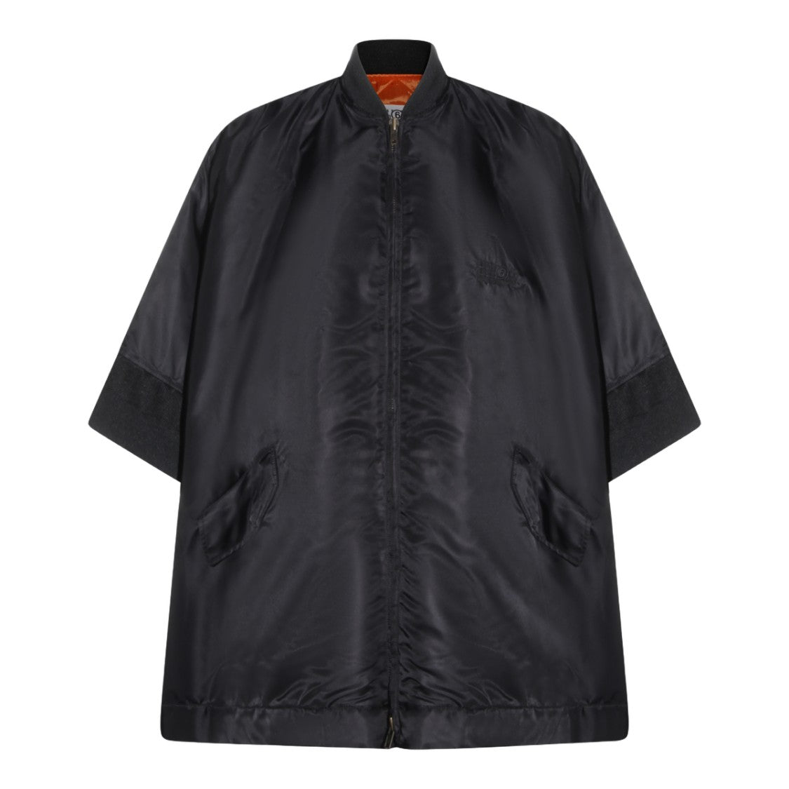 Mm6 By Maison Margiela Tailored Black Jacket With Classic Collar