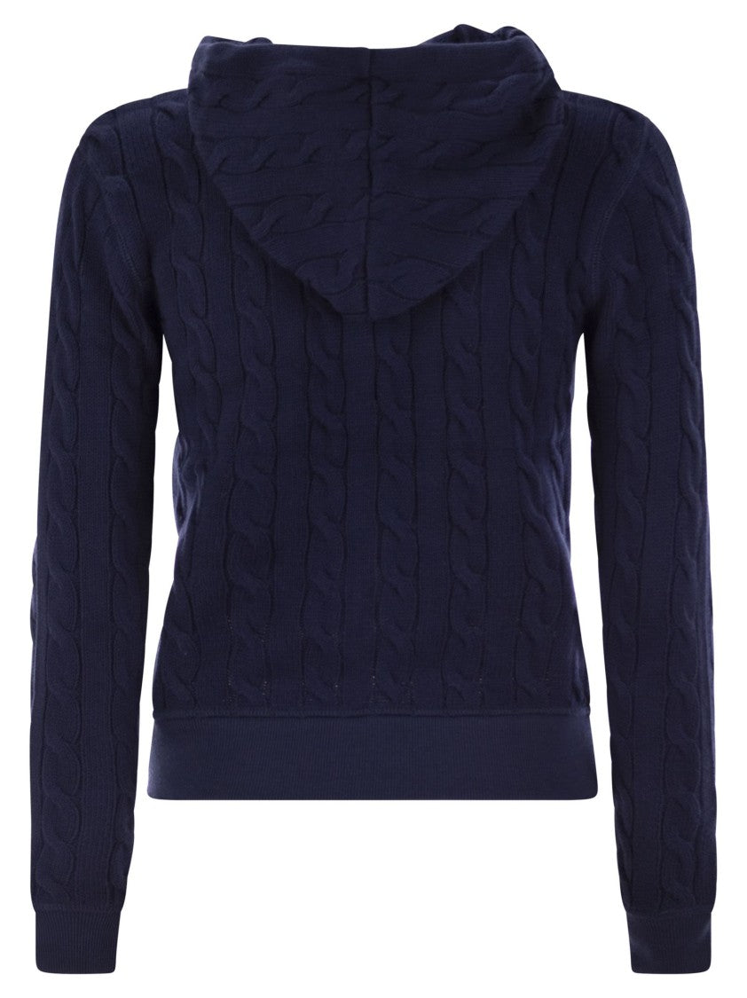 Polo Ralph Lauren Plaited Cotton Zip Sweatshirt