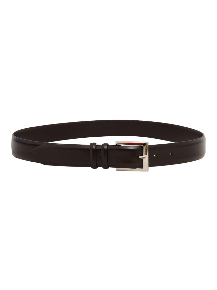 Claudio Orciani Brown Classica Calf Leather Belt