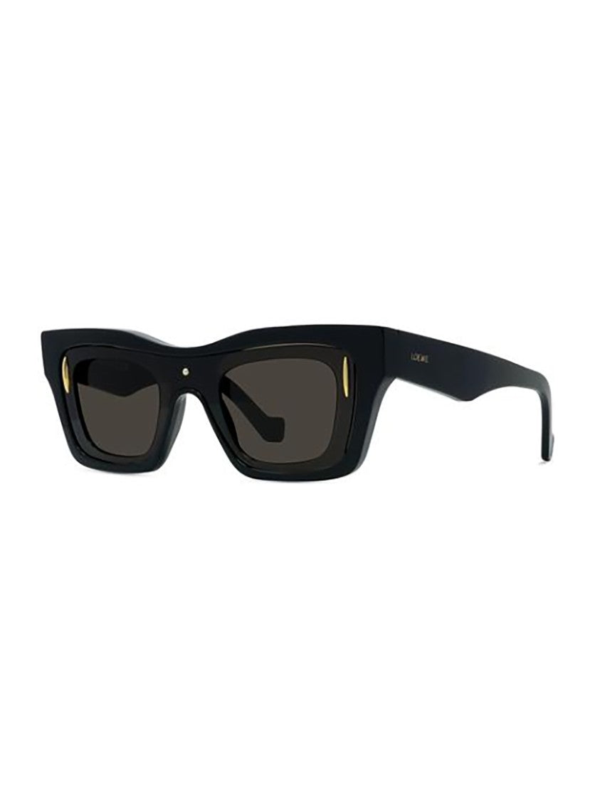 Loewe Black Lw40169i Rectangular Gold Sunglasses