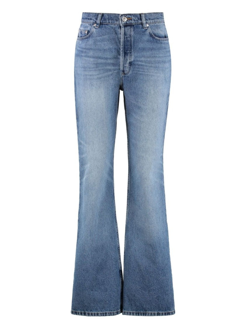 A.P.C. Light Blue Denim Jeans With Classic Five-Pocket Design And Vintage Flare