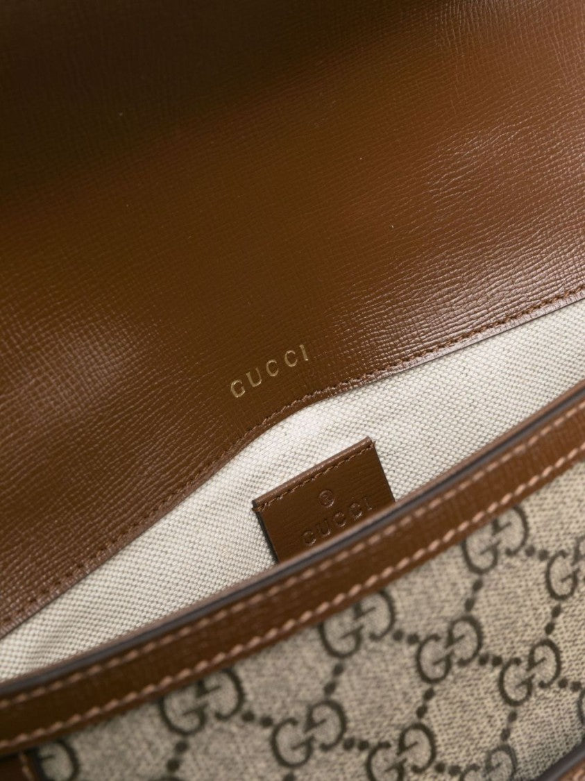 Gucci Beige Canvas Shoulder Bag