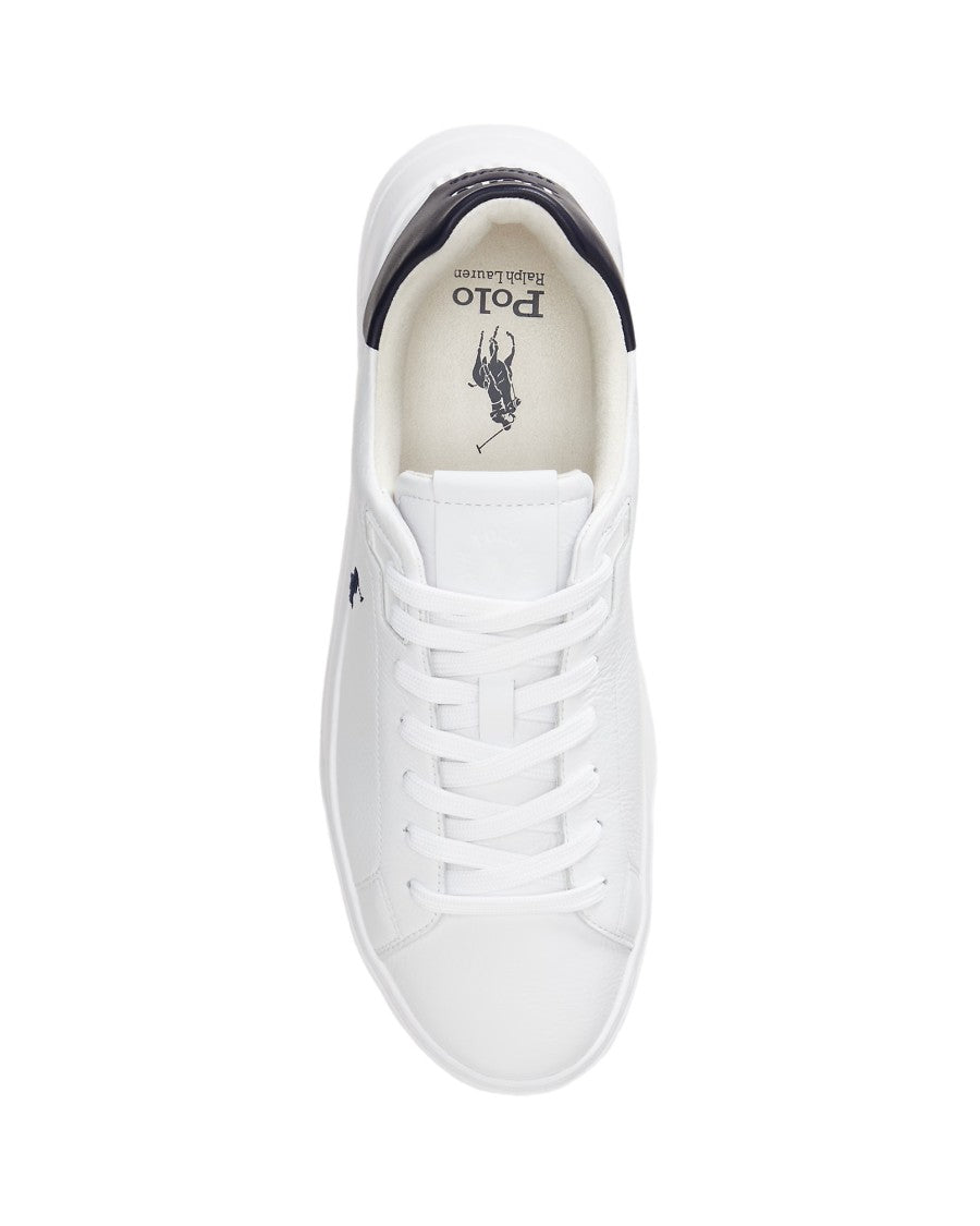 Polo Ralph Lauren Rlite Court Sneakers With Calf Leather Upper