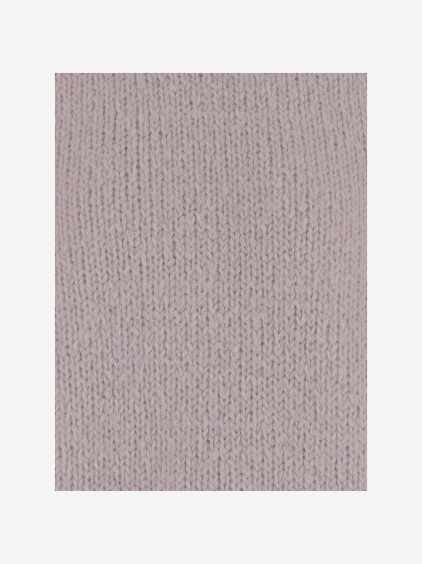 Jil Sander Wool Blend Crew Neck Sweater With Ribbed Details