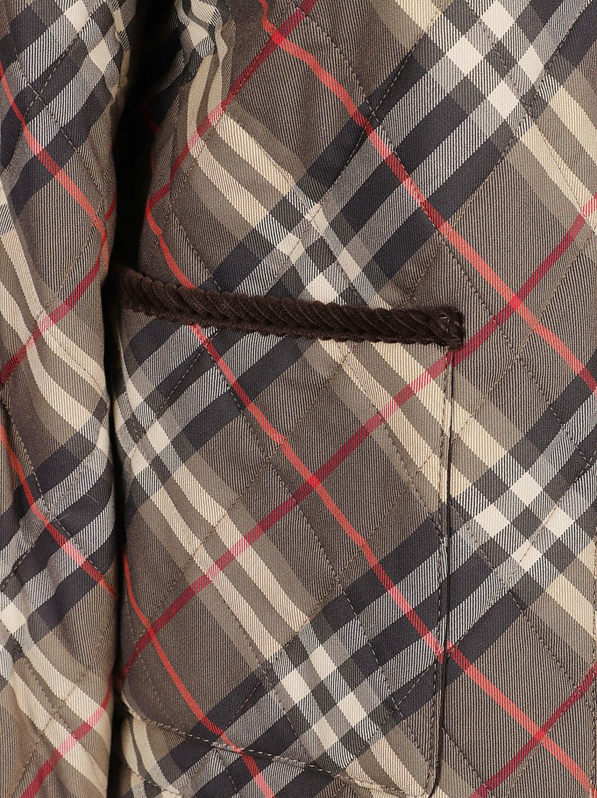 Burberry Plaid Pattern Jacket