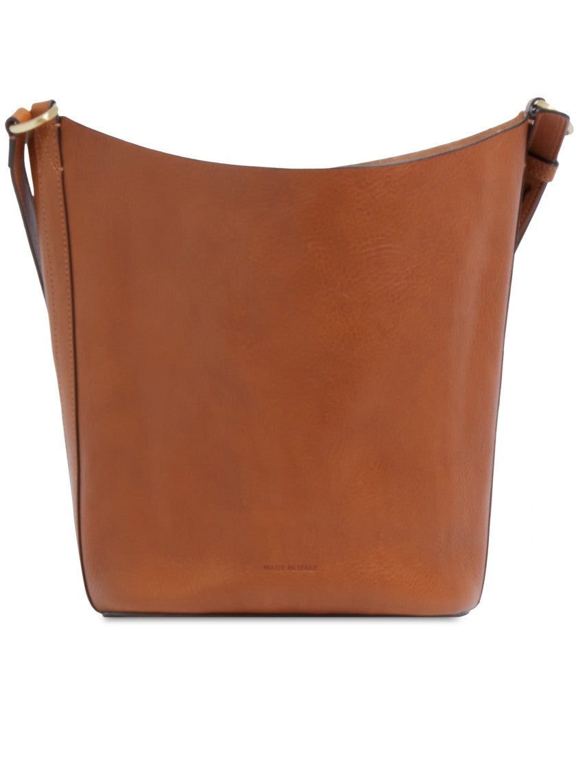 The Bridge Bucket Structured Leather Drawstring Satchel