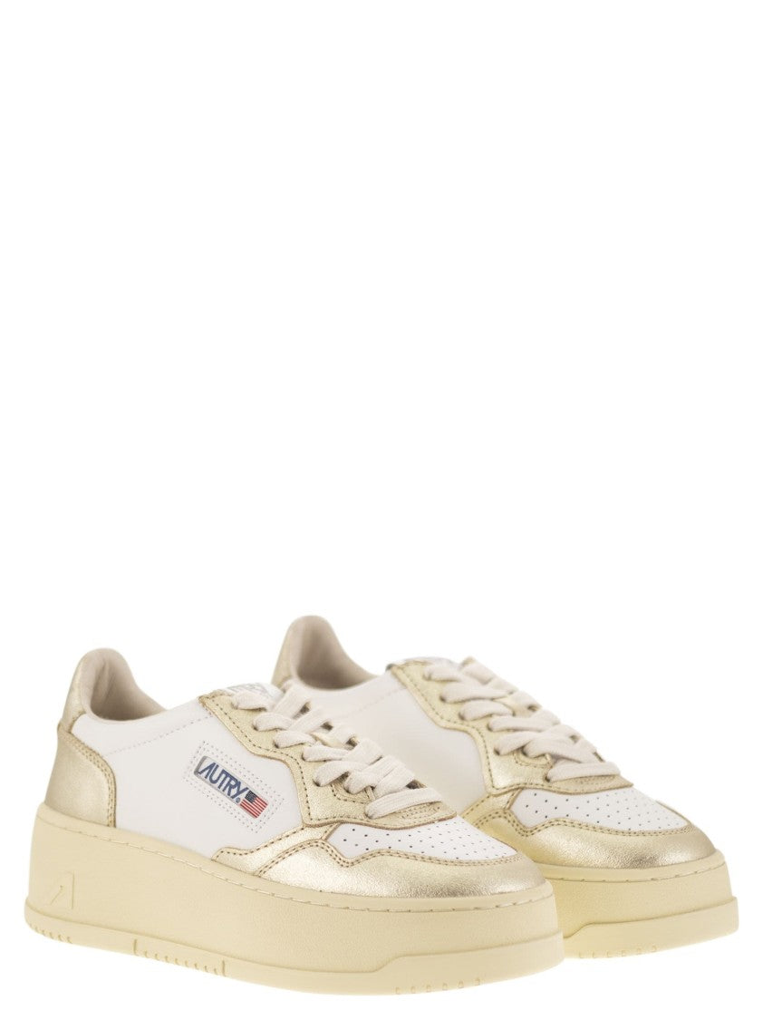 Autry Medalist Platform - Leather Trainers