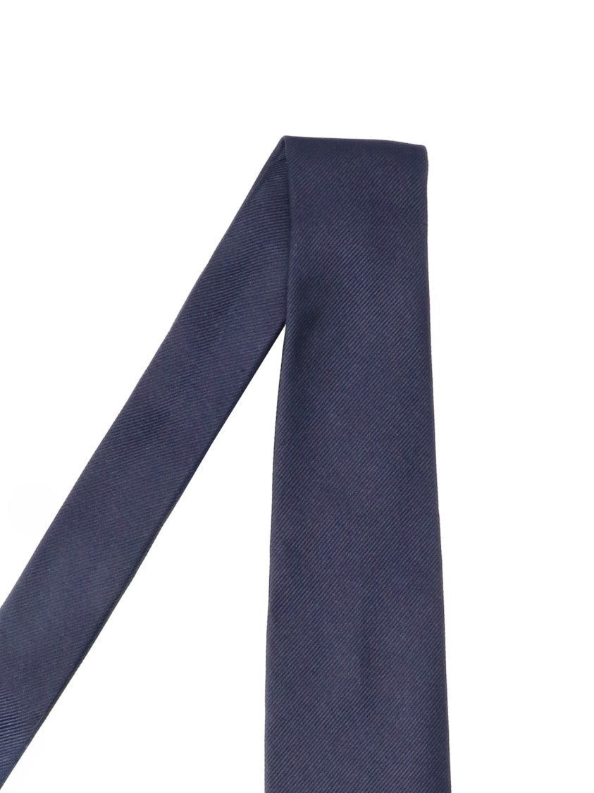 Tom Ford Adjustable Mulberry Silk Necktie In Deep Blue