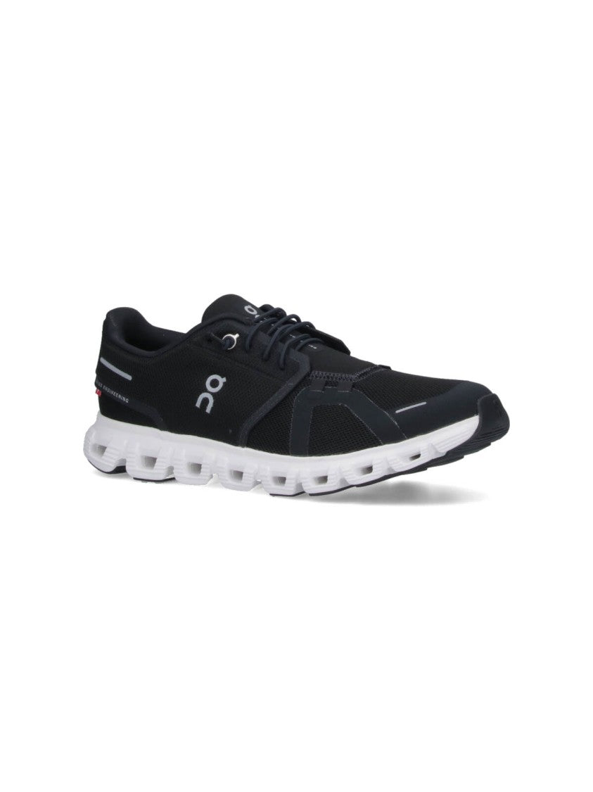 On Black Mesh Sneakers With Textured Rubber Sole
