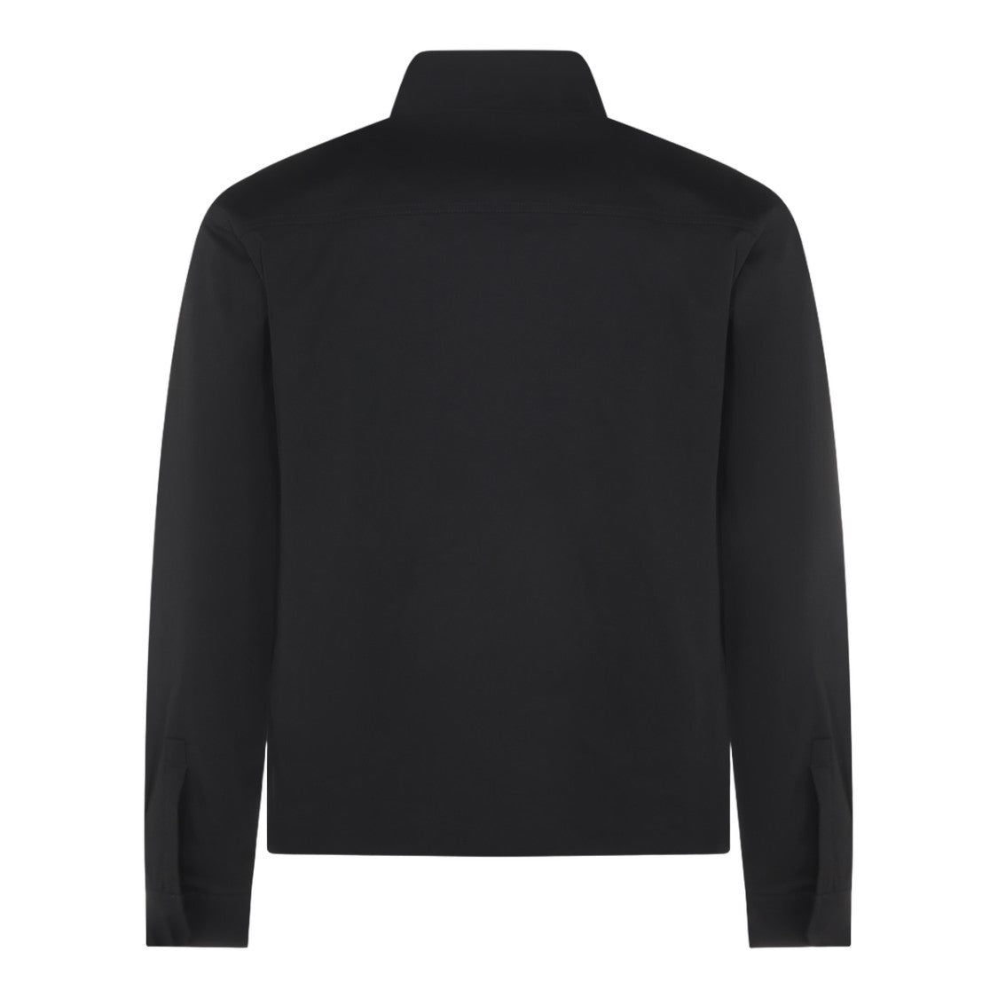 Rick Owens Structured Black Jacket With High Neckline
