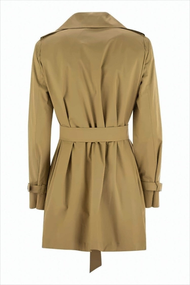 Max Mara Double-Breasted Trench Coat With Tortoiseshell Buttons