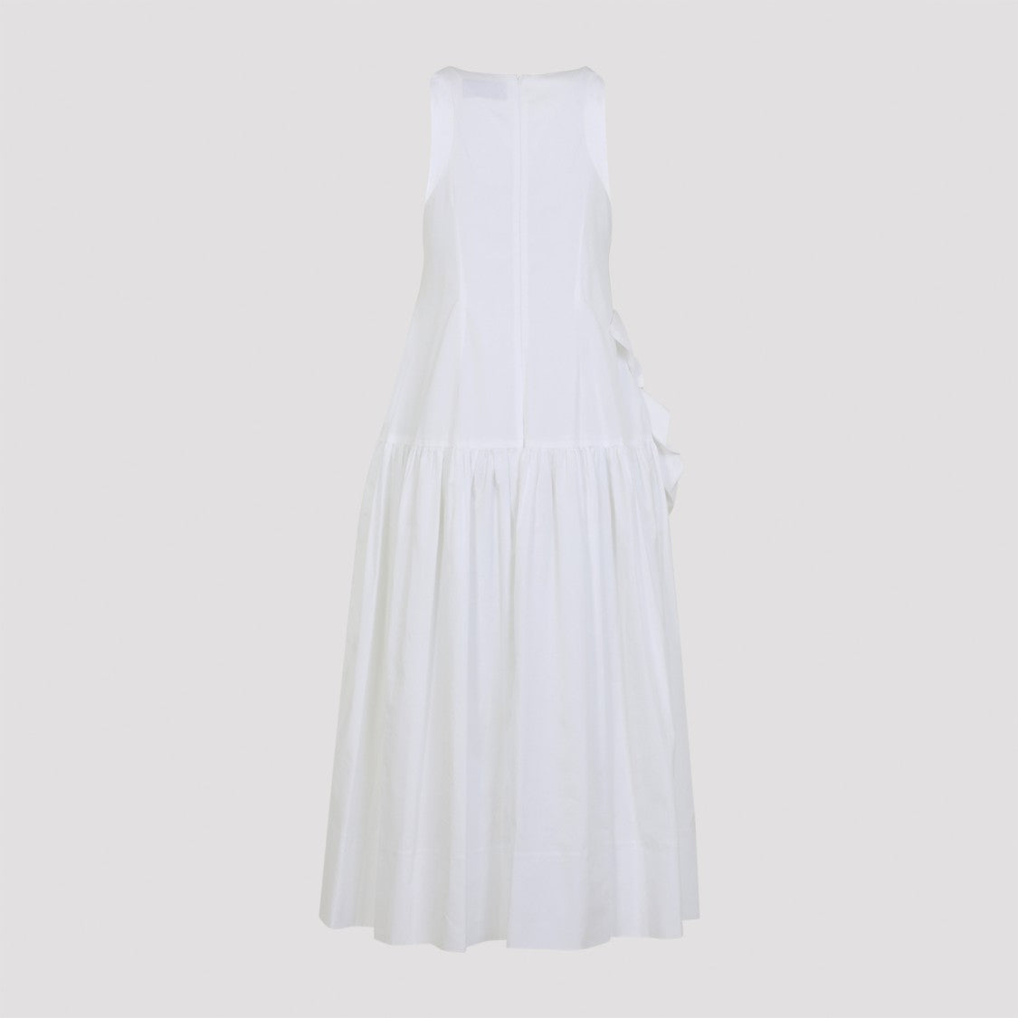 Simone Rocha Sleeveless Midi Dress With Oversized Ruffle Detail