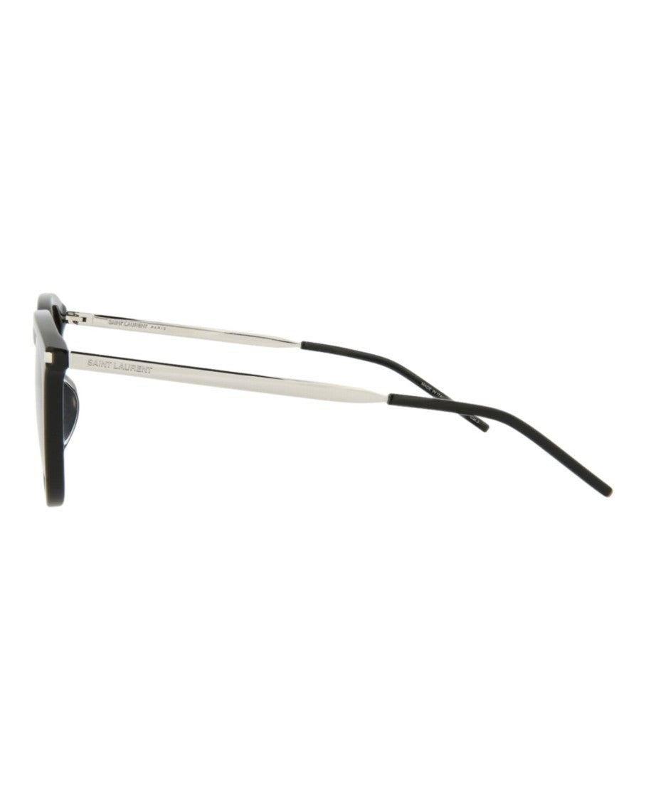 Saint Laurent Square-Frame Acetate Sunglasses With Metal Temples