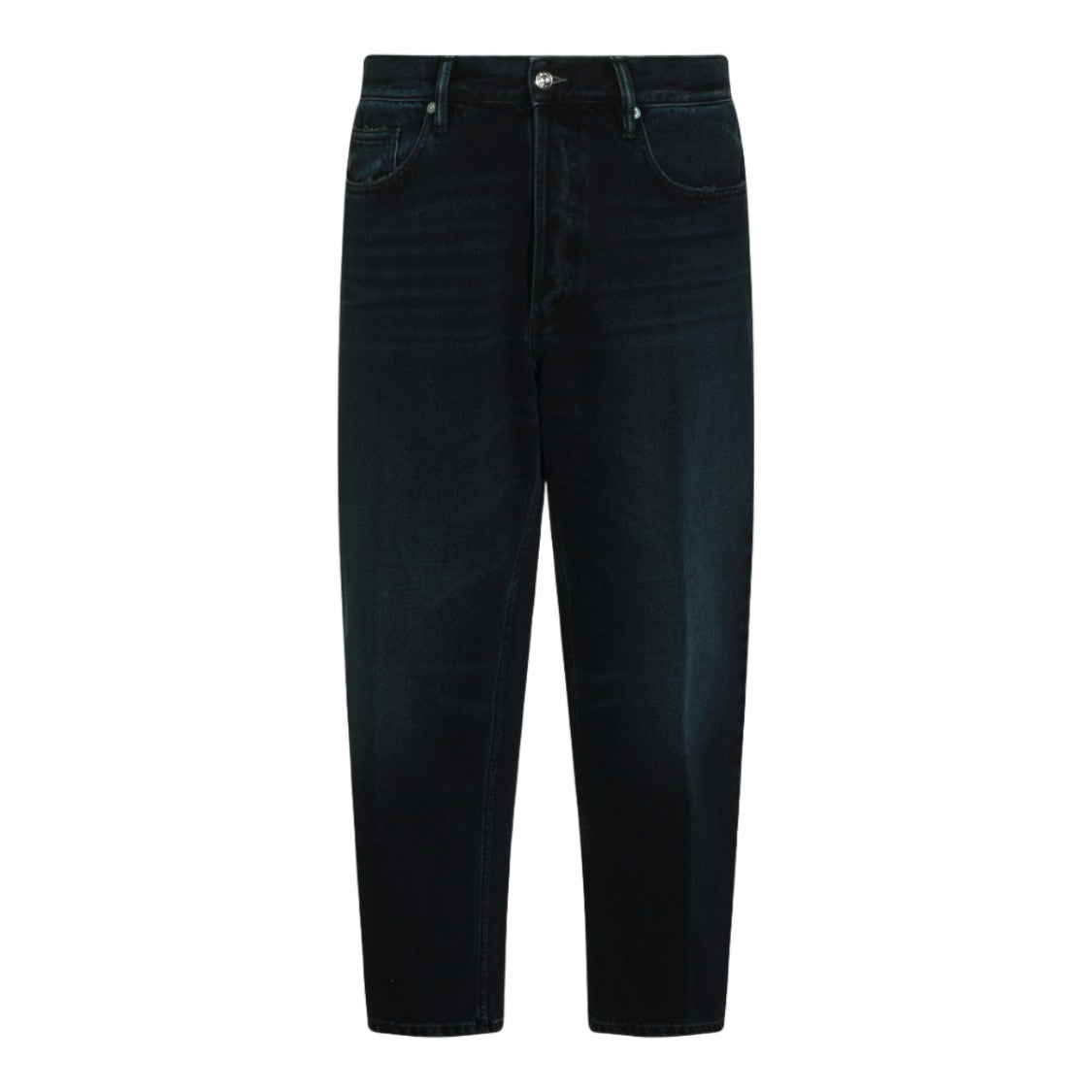 Nine In The Morning Straight-Leg Jeans With Subtle Whiskering And Classic Fit