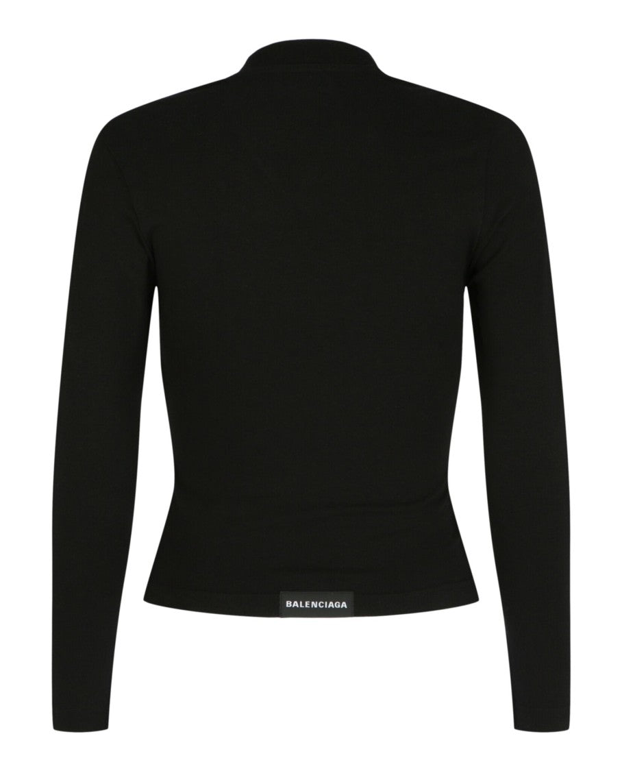 Balenciaga Fitted V-Neck Top