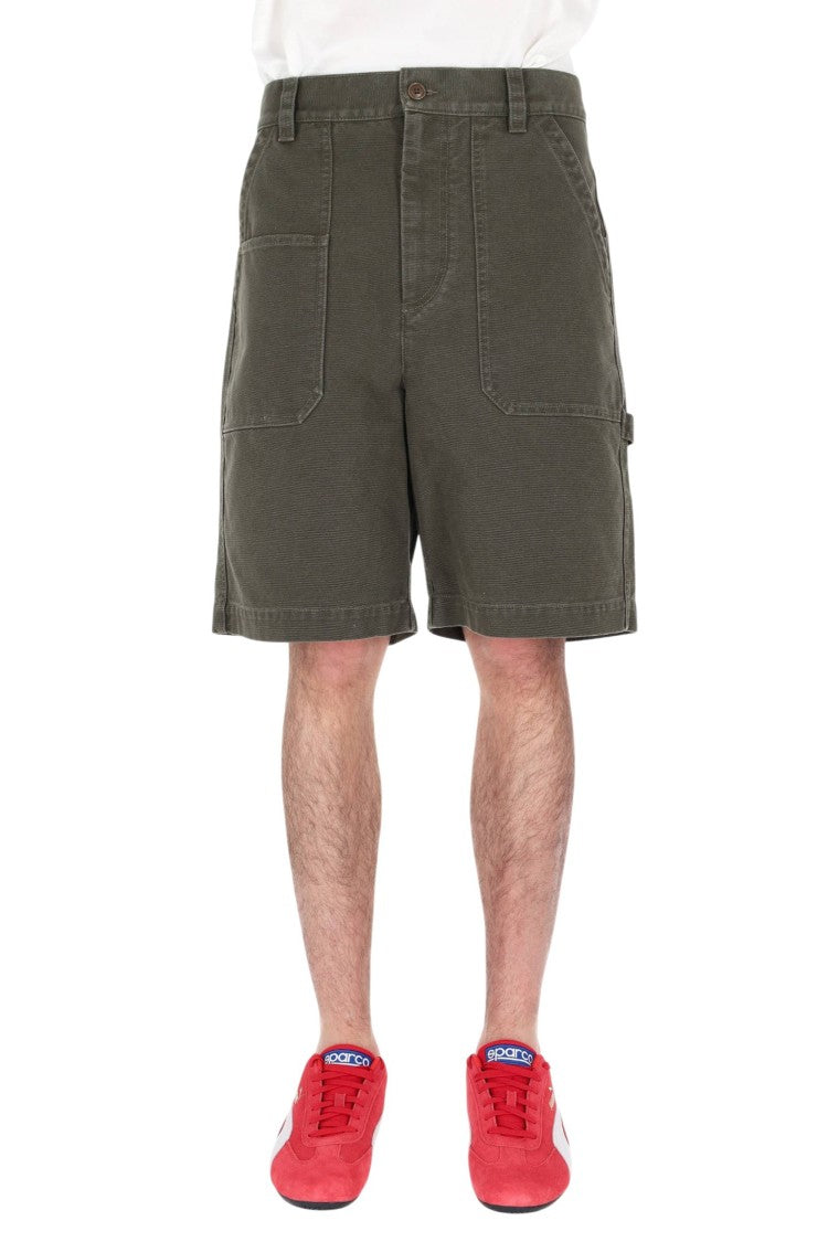 Isabel Marant Akyle Workwear Cotton Canvas Shorts