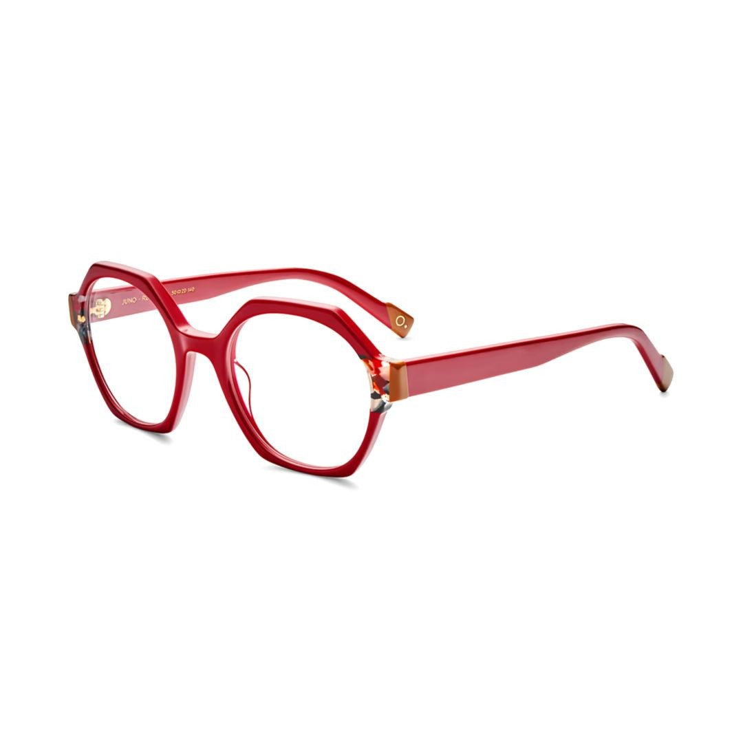 Etnia Barcelona Juno Bold Geometric Hexagonal Eyeglasses With Tortoiseshell Accents