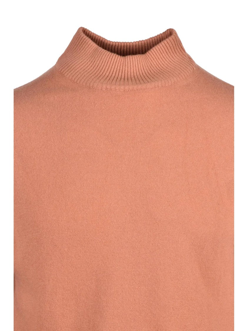 Daniele Fiesoli Refined Turtleneck Sweater In Muted Beige