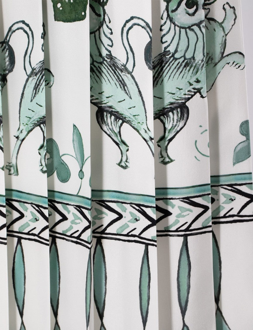 Fabiana Filippi Flared Picta-Print Silk Twill Skirt