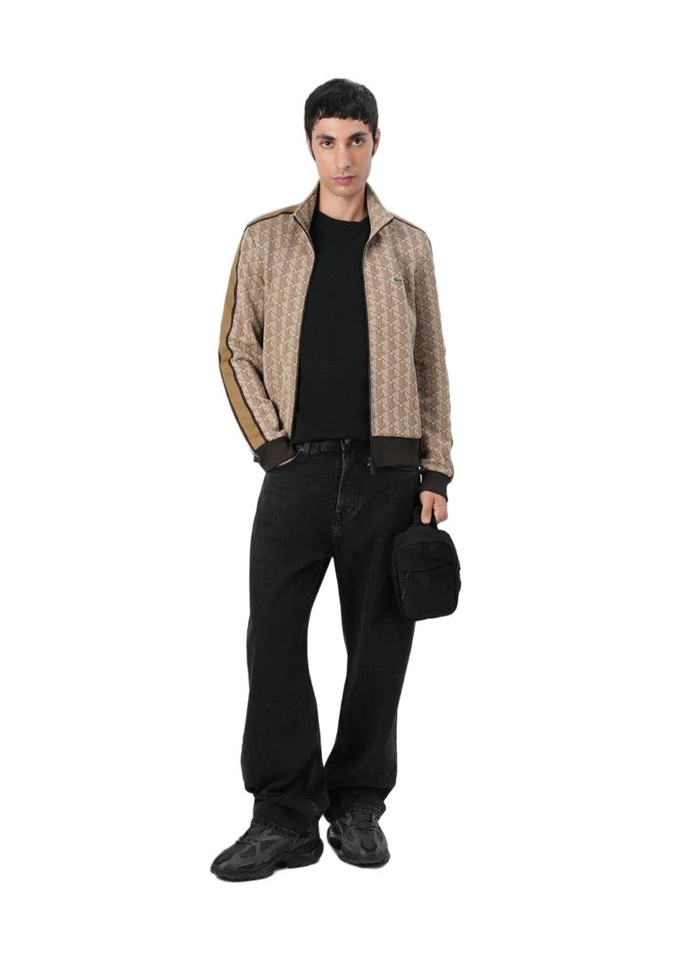 Lacoste Geometric Pattern Retro-Inspired Jacket