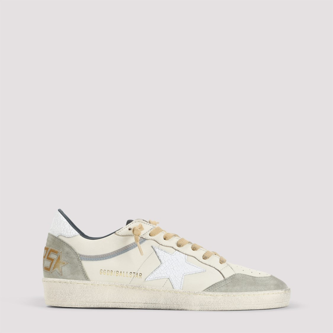 Golden Goose Ballstar Sneakers With Signature Overused Effect