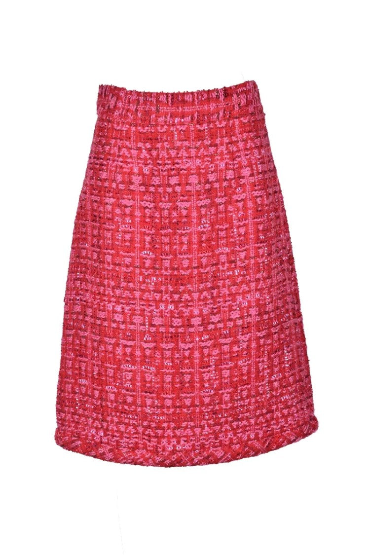 Edward Achour Bouclé Skirt - Fuchsia