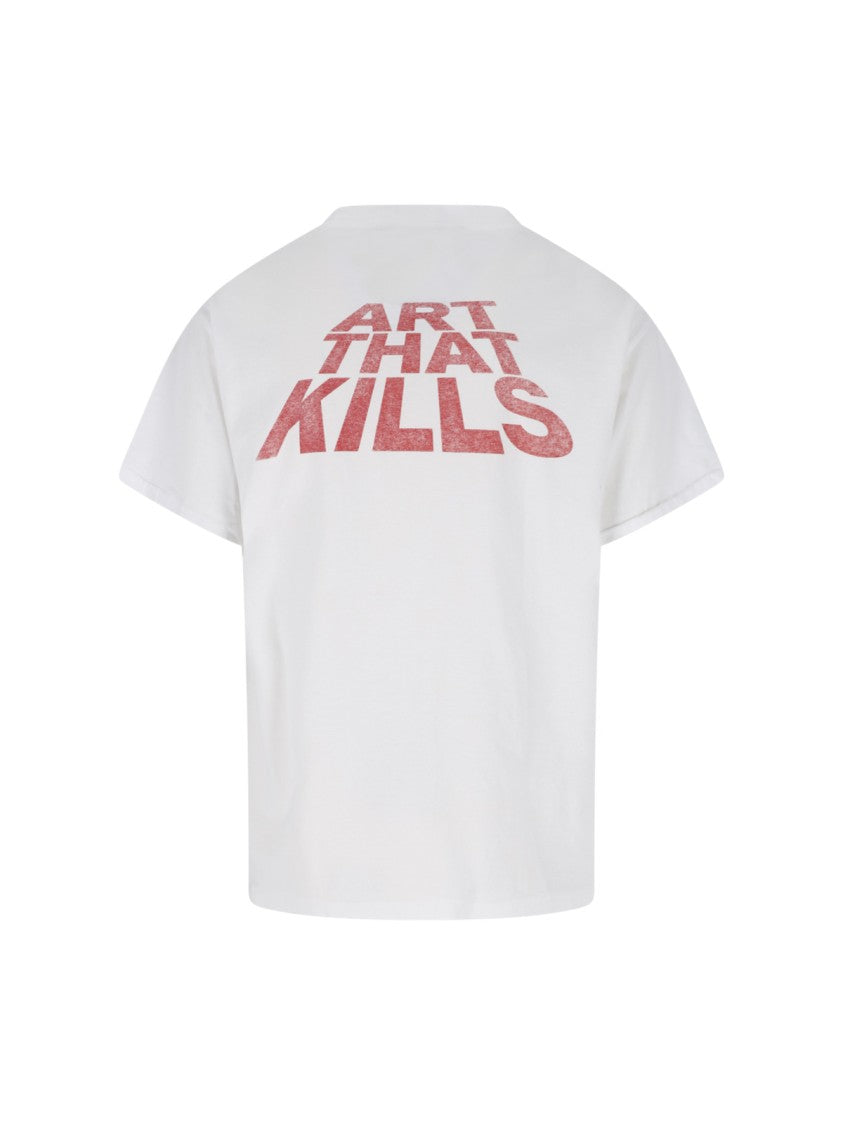 Gallery Dept. White Skeleton Beach Graphic T-Shirt