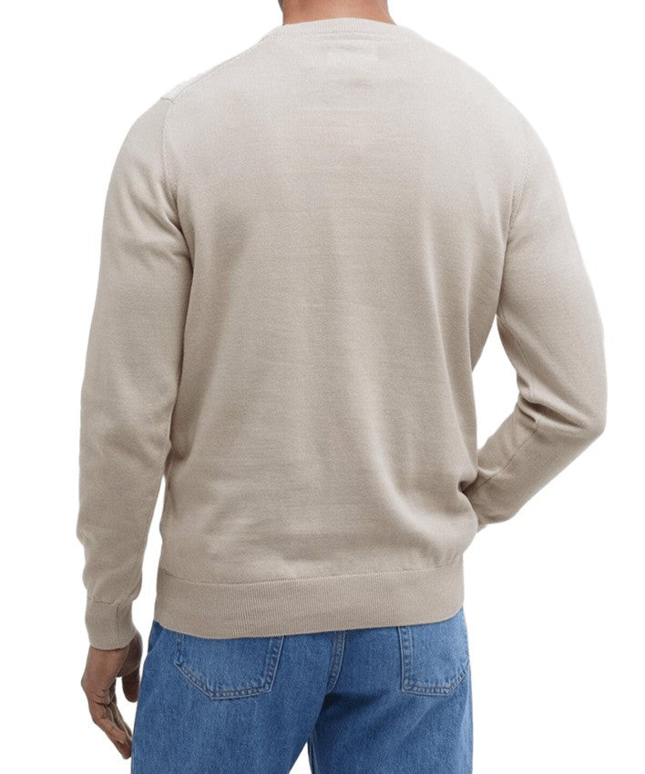 Barbour Tailored Pima Cotton Sweater With Brand Embroidery