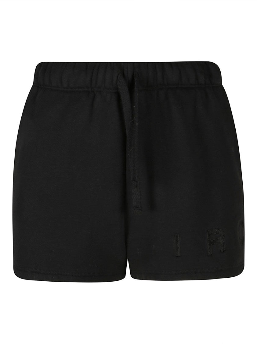 Iro Minimalist Black Shorts With Adjustable Drawstring Waist