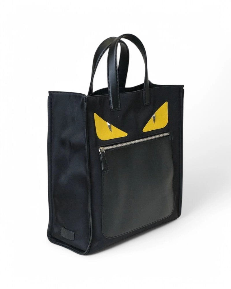 Fendi Shopper Vertical Monster Eyes Nera
