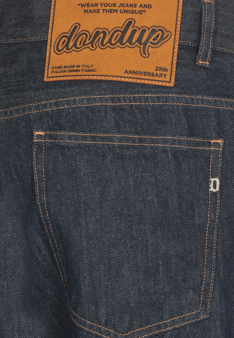 Dondup Relaxed-Fit Cotton Pants With Five-Pocket Design And Contrasting Patch