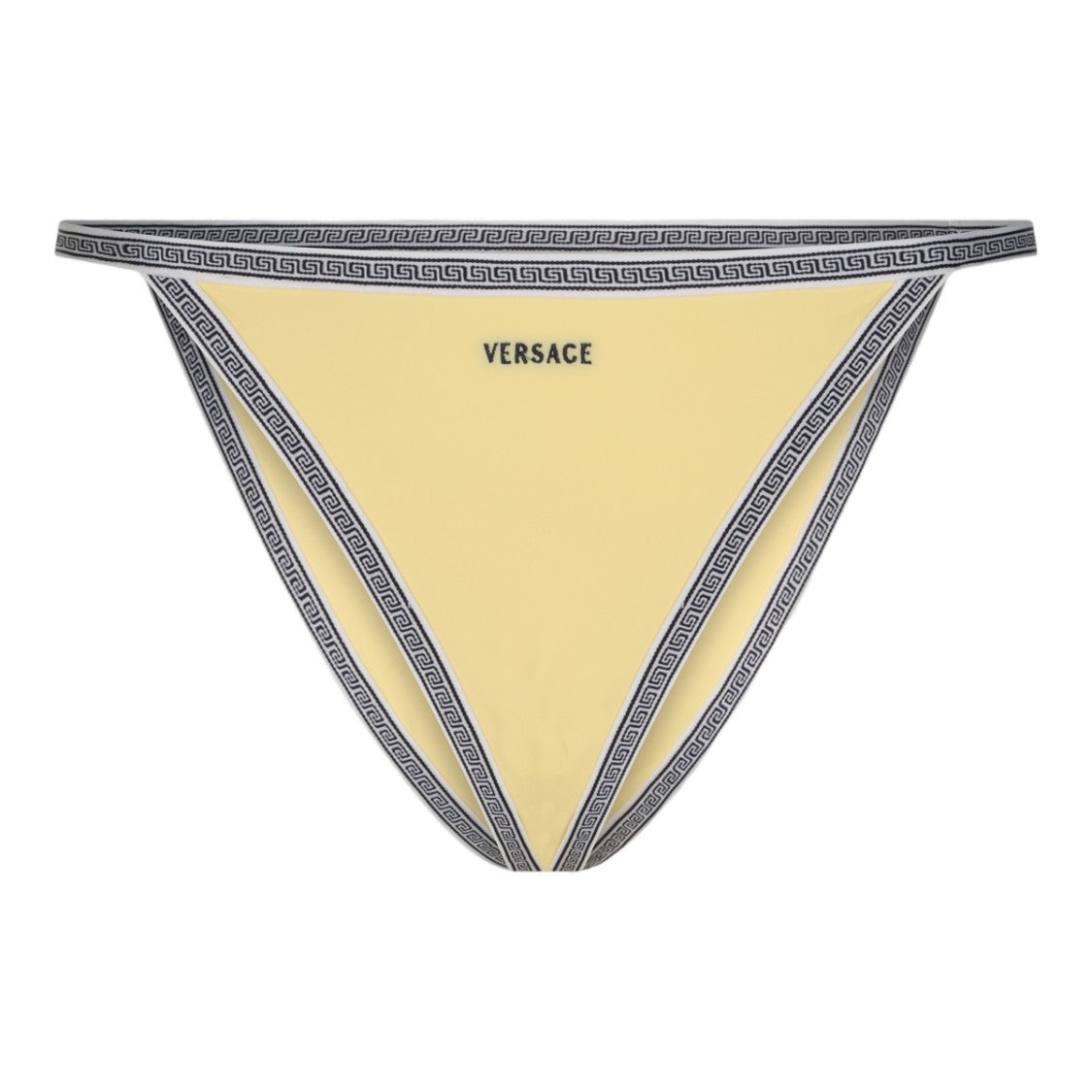 Versace Bikini Bottom With Greek Key Patterned Trim