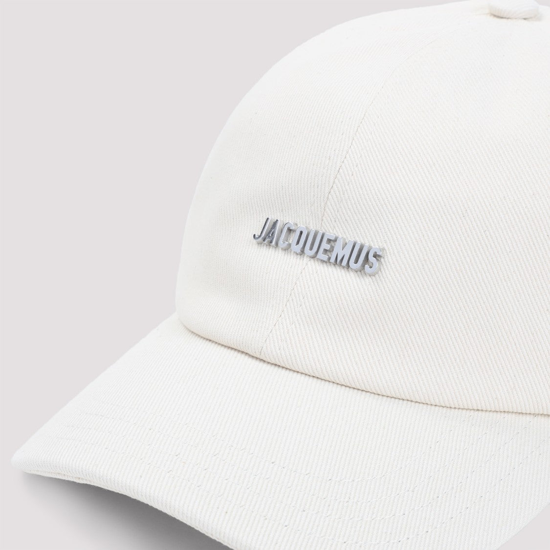 Jacquemus Structured Cotton Baseball Cap With Subtle Logo
