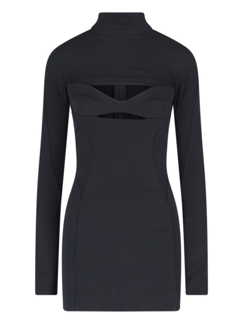 Mugler "Mini Cut-Out" Dress – Black