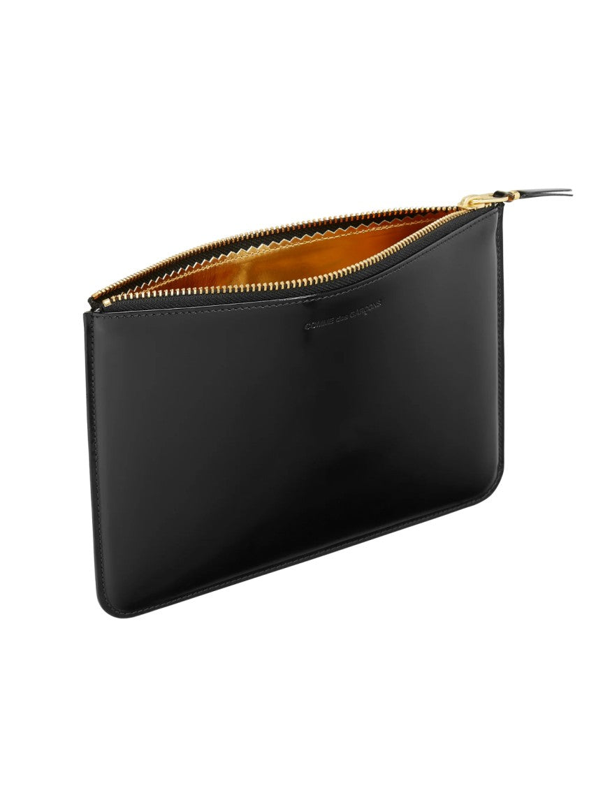 Comme Des Garçons Mirror Inside Logo Zip Pouch Wallet