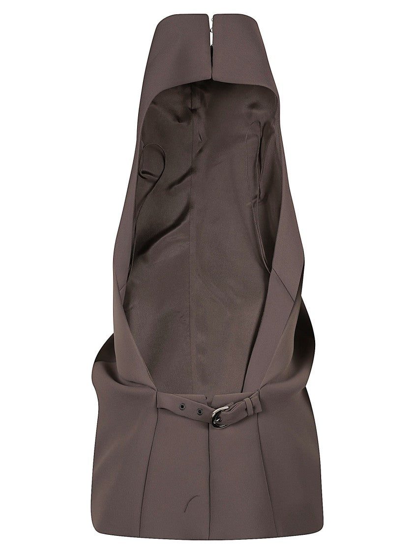 Khaite High Neck Structured Top With Sculptural Silhouette