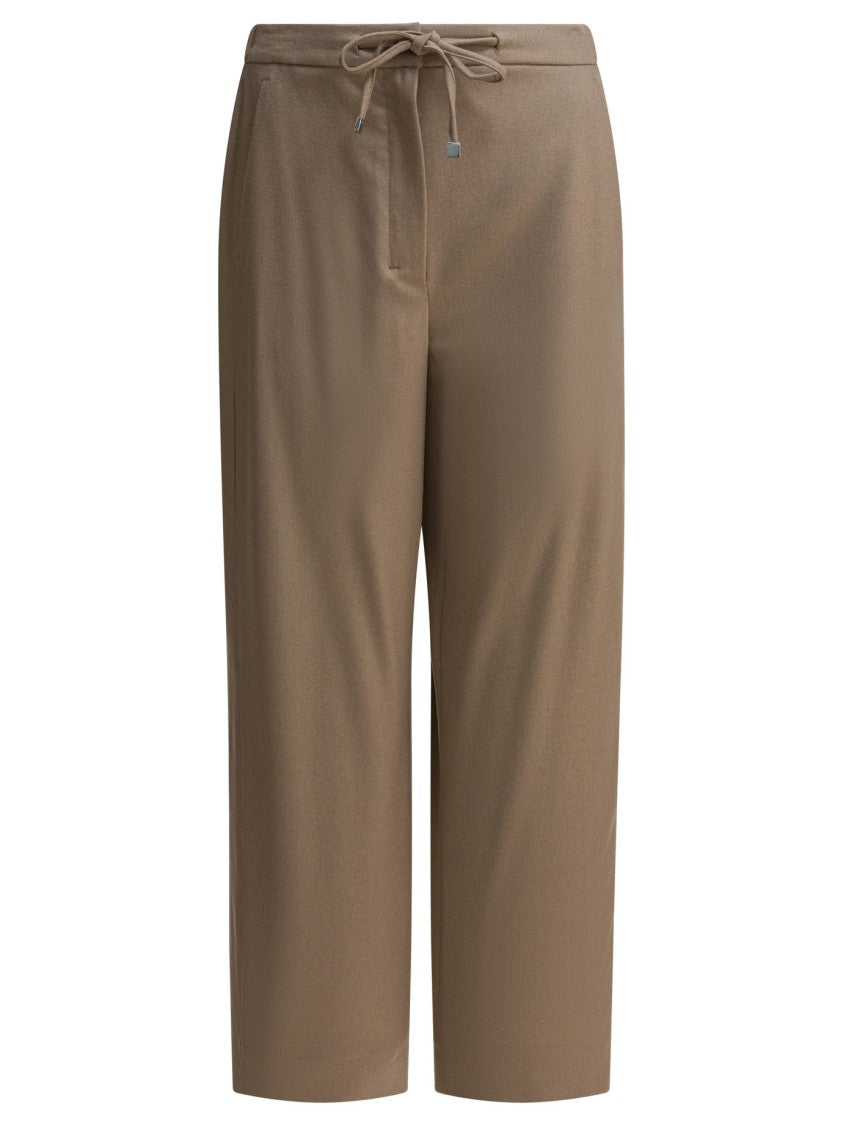 Max Mara Chic Beige Trousers With Tailored Fit