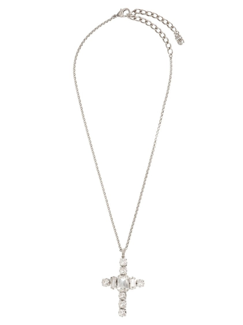 Dolce & Gabbana Rhinestone Cross Necklace
