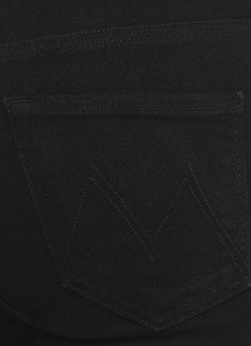 Mother Black The Weekender Cotton Jeans